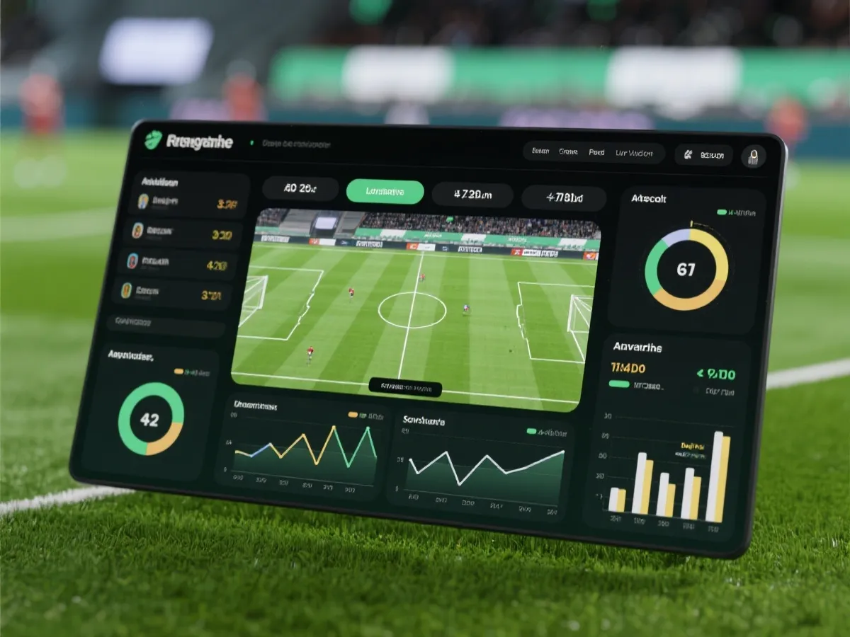 世界盃賠率比較與賽況分析介面示意圖